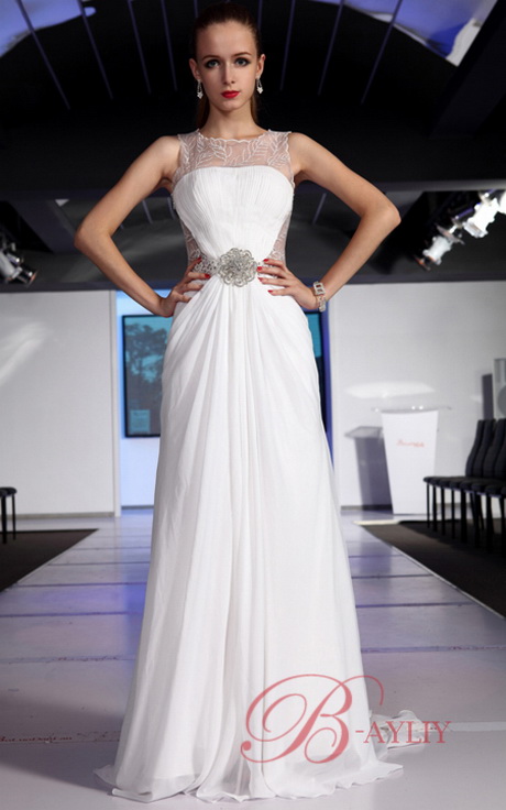 Robe de soiree longue blanche