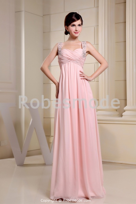 Robe de soiree rose