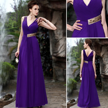 Robe de soiree violet