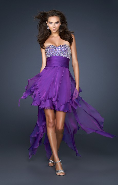 Robe de soiree violet