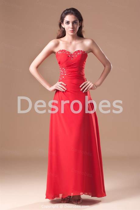 Robe demoiselle d honneur rouge