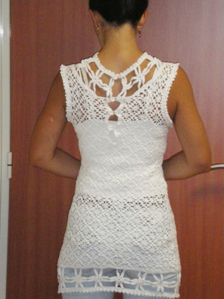 Robe en crochet femme