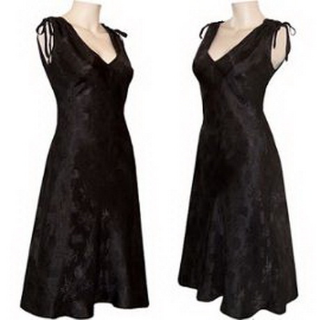 Robe en soie noire