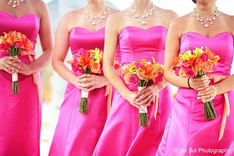 Robe fushia mariage