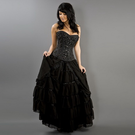 Robe gothique noire