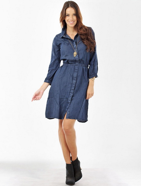 Robe jean femme