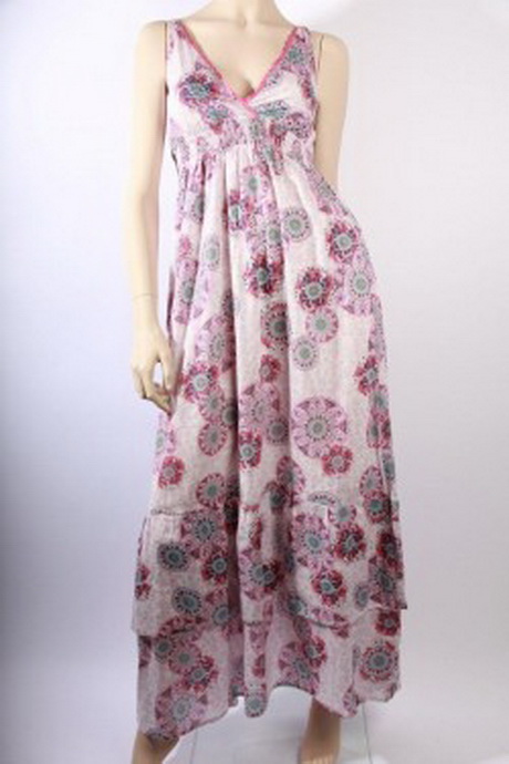 Robe longue a fleurs