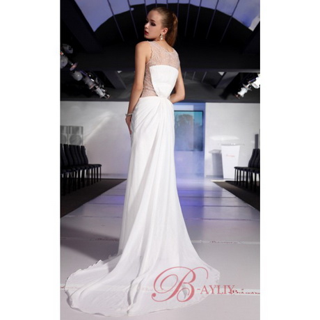 Robe longue blanche de soirée