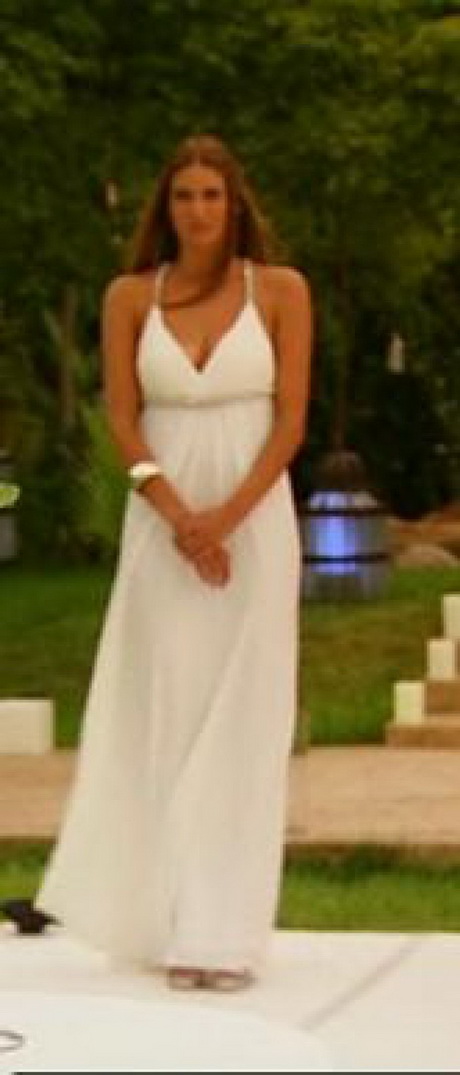 Robe longue blanche