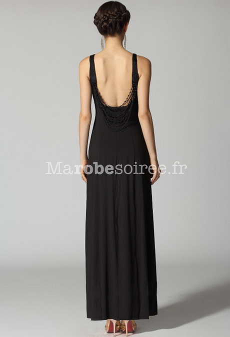 Robe longue décolleté dos