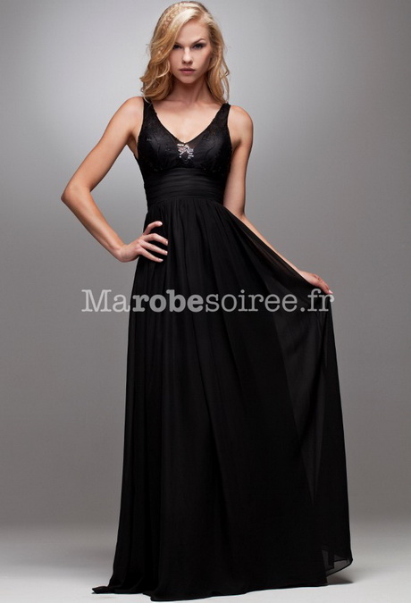 Robe longue de soirée noire