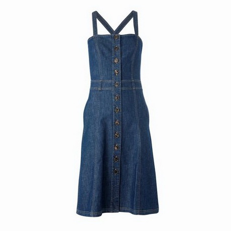 Robe longue en jean