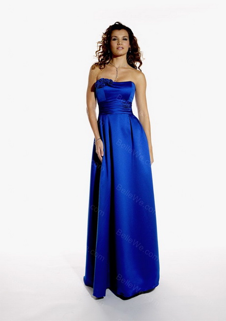 Robe longue en satin