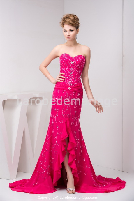 Robe longue en soie