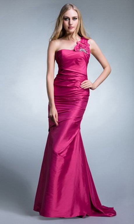 Robe longue fushia