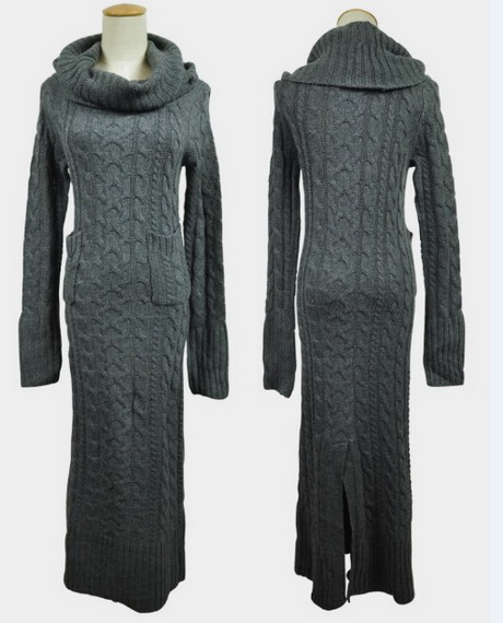 Robe longue laine