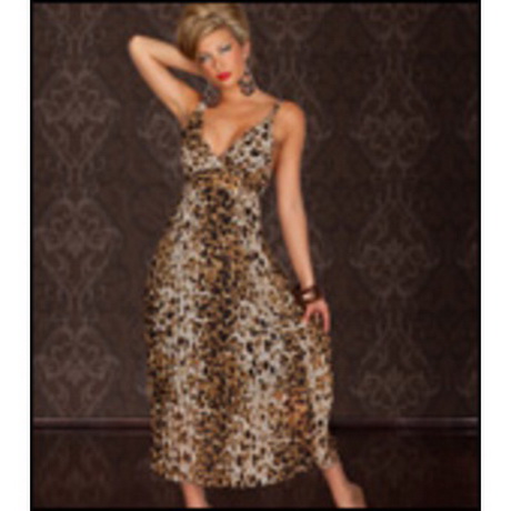 Robe longue leopard