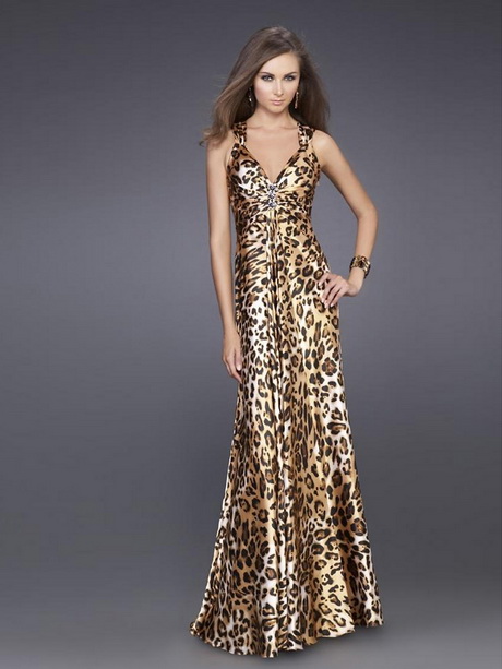 Robe longue leopard