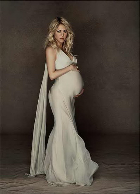 Robe longue pour femme enceinte