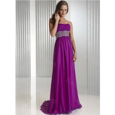 Robe longue violette