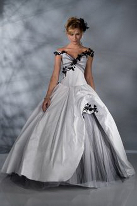 Robe mariage noir et blanc