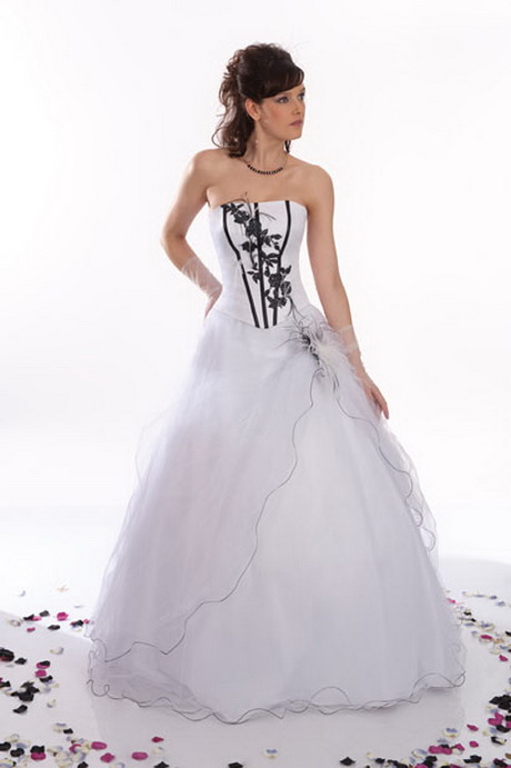 Robe mariage noir et blanc