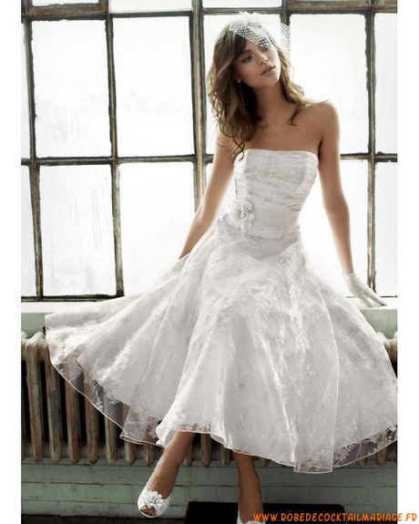 Robe mariée mi longue