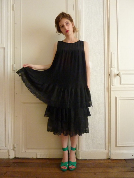 Robe mousseline noire