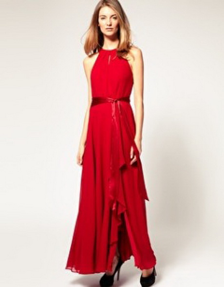 Robe mousseline rouge