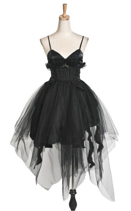 Robe noire bretelle