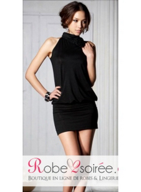 Robe noire courte chic