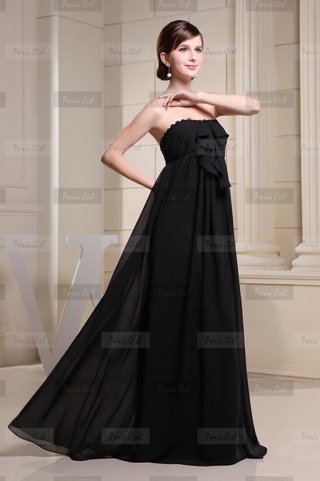 Robe noire longue chic