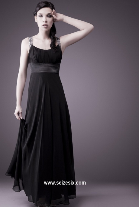 Robe noire longue chic