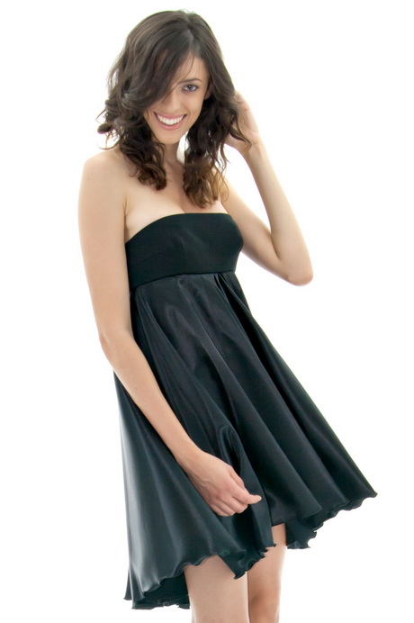 Robe noire satin