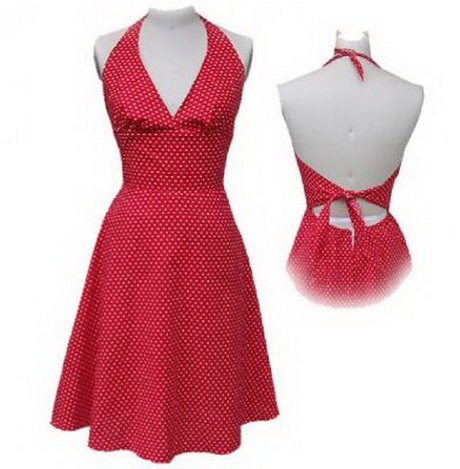 Robe pois rouge