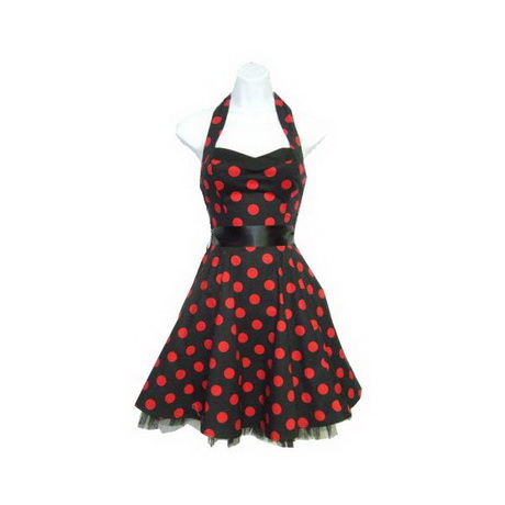 Robe pois rouge