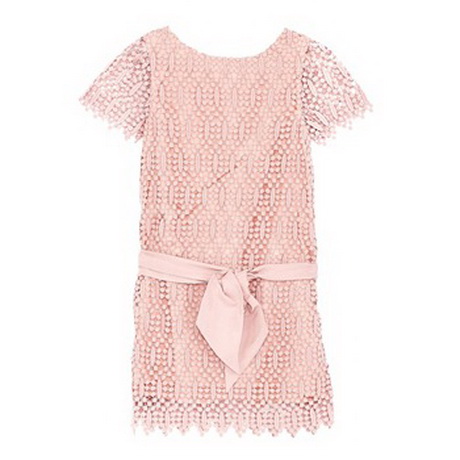 Robe rose dentelle