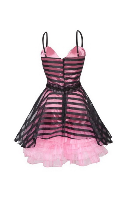 Robe rose et noire