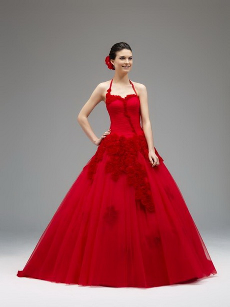 Robe rouge de mariée