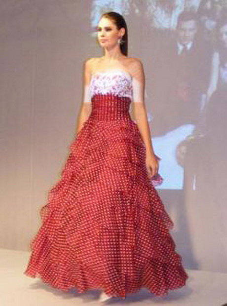 Robe rouge de mariée