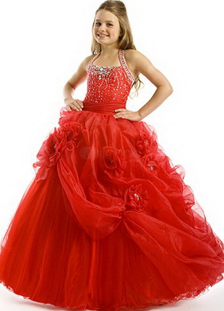 Robe rouge fille