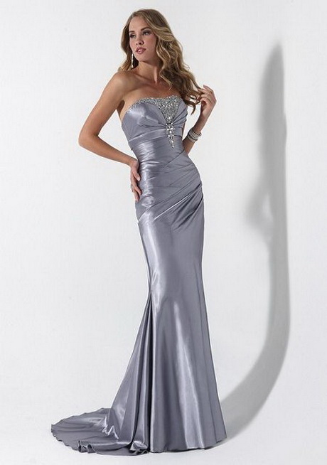 Robe satin longue