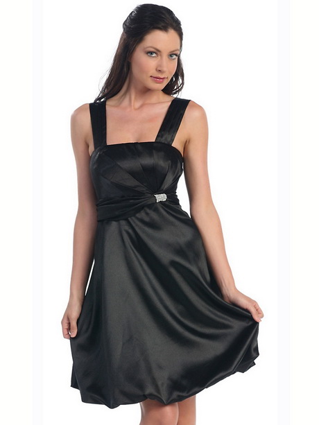 Robe satin noir