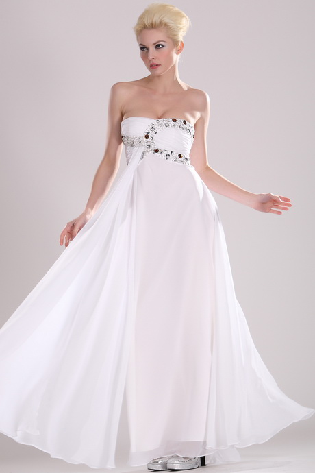 Robe soirée blanche longue