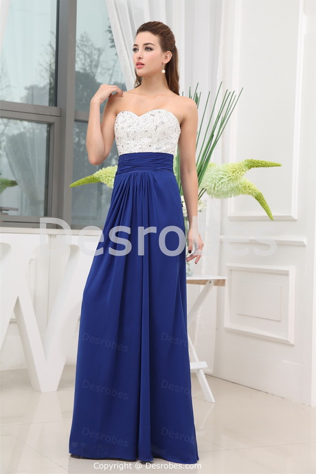 Robe soirée bleue