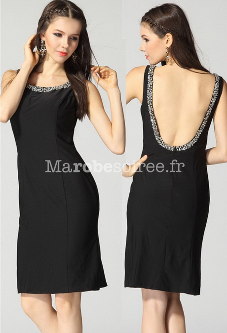 Robe soirée courte noire