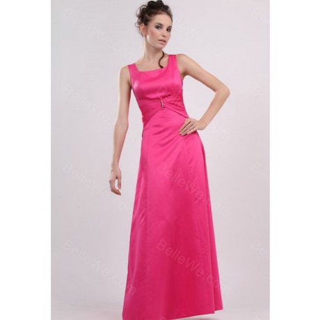 Robe soirée satin longue