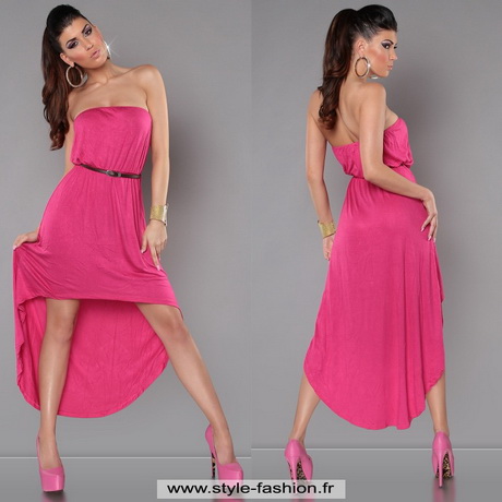 Robe soiree fushia