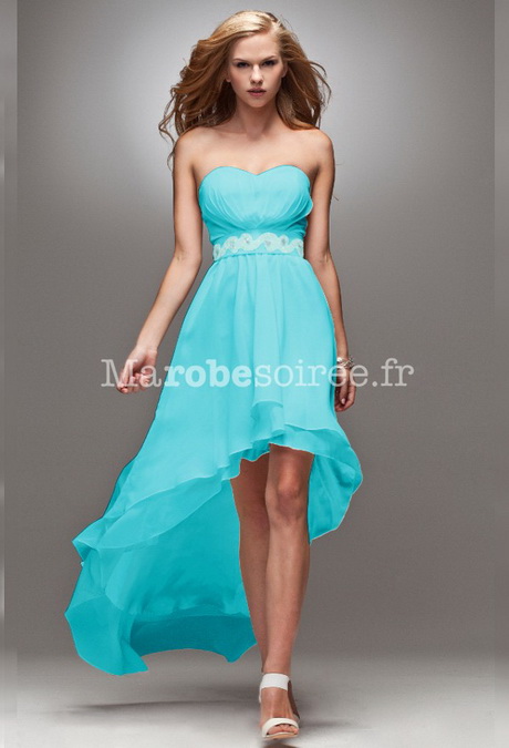 Robe soiree turquoise