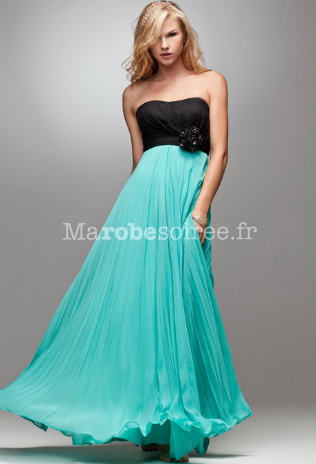 Robe soiree turquoise